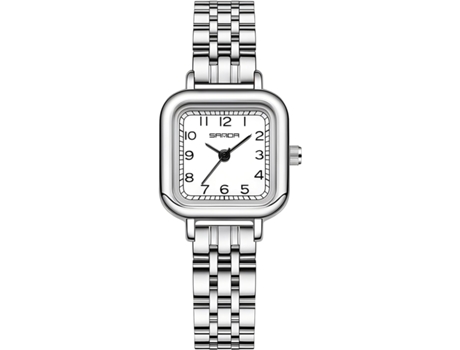 VEANXIN Relojes cuadrados de pulsera de reloj de oro vintage para mujer-Negro Negro
