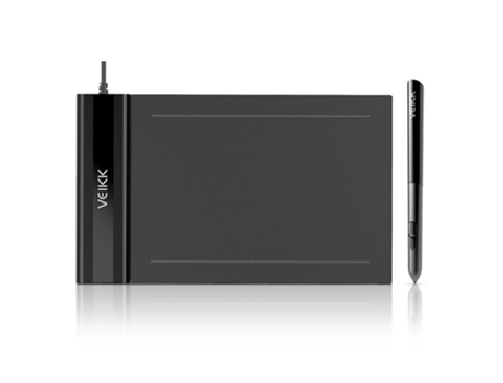 VEIKK S640 Tableta de dibujo de gráficos digitales Tableta de lápiz de 6 * 4 pulgadas con lápiz pasivo de presión de 8192 niveles Borrador de un so...