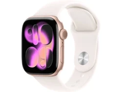  APPLE Watch Series 11 GPS 42 mm Oro Rosa Aluminio con Correa Deportiva Rosa (Tamaño S/M)