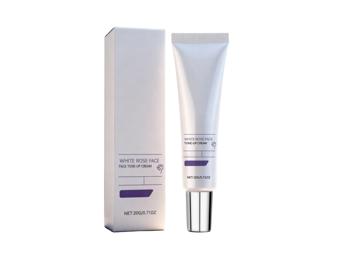 Crema blanqueadora ligera de rosa blanca para piel clara