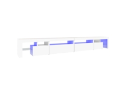 Mueble TV con luces LED 290x36,5x40 cm Blanco MAISON EXCLUSIVE