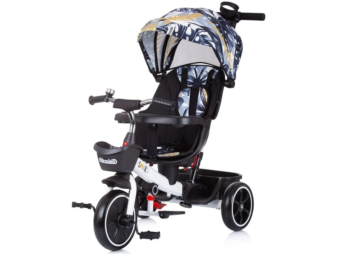 Triciclo Infantil Evolutivo Con Asiento Giratorio 360º Smart De Chipolino - Blanco/negro