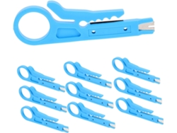 Juego de 10 mini pelacables, herramientas versátiles para electricistas Gokoco