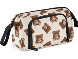Besportble Estuche De Gran Capacidad Con Compartimento Para Estudiantes Y Tela De Nailon Resistente Y Una C...