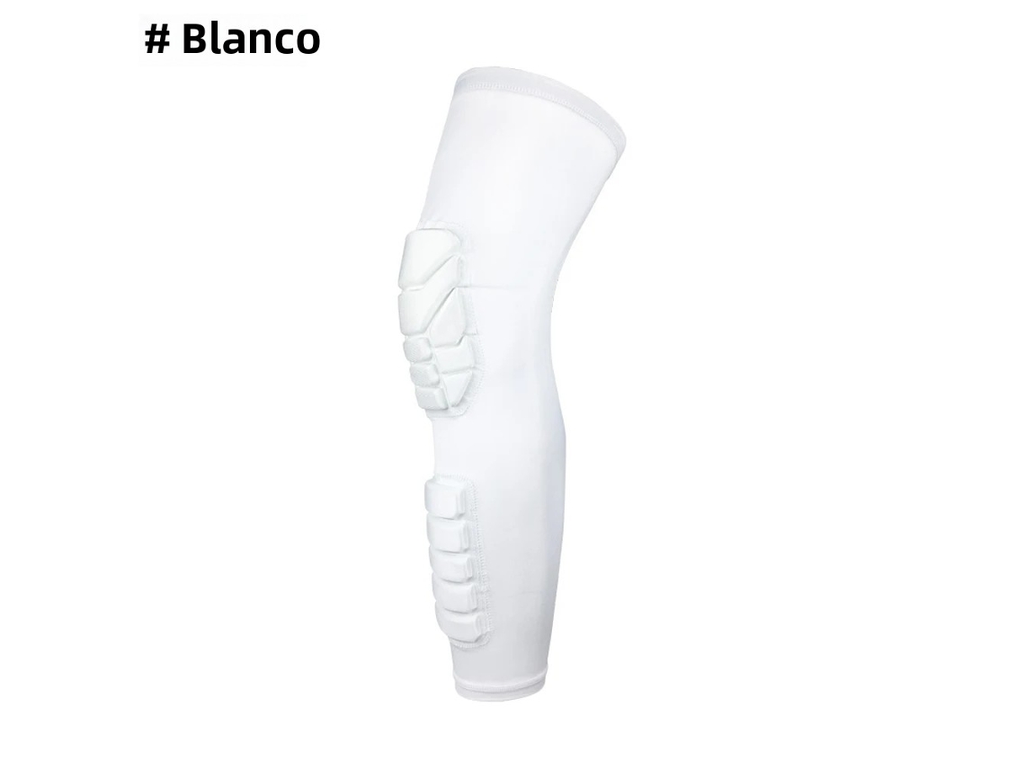 Rodillera de compresión Honeycomb para baloncesto, rodillera deportiva para adultos Mdug (blanca, 1 l)