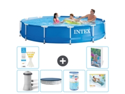 Intex Piscina Com Estrutura Redonda - 366x76 Cm - 7-peças S287
