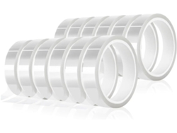12 Rollos De Adhesivo Térmico Transparente De 20 Mm X 33 M (108 Pies), De Alta Calidad.