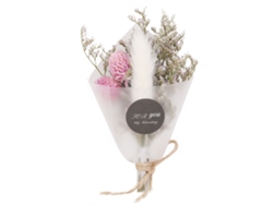 Ramo Decorativo De Flores Secas Naturales, Regalo Para Fiestas, Bodas Y Celebraciones, Con Temática Del Conejo Blanco.