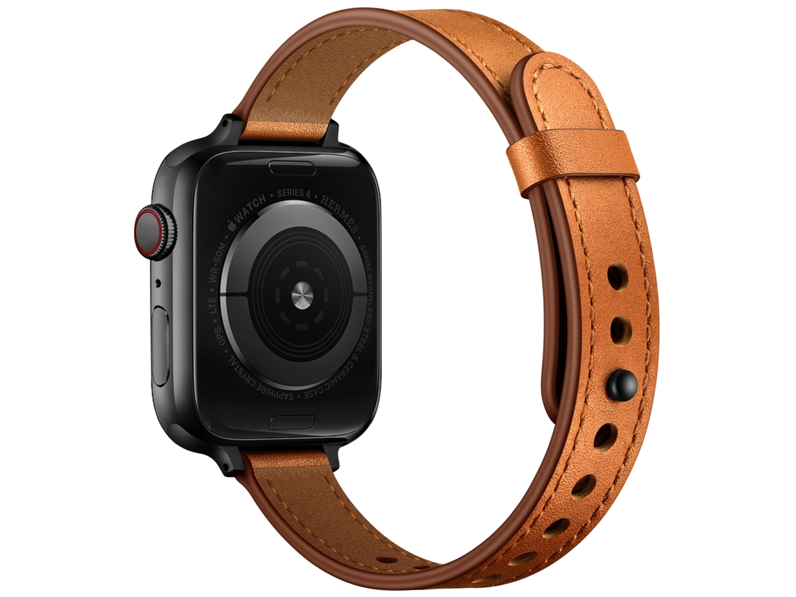 Pulsera de cuero genuino marrón para Xiaomi Watch 8/9/10 XIAOMOYU