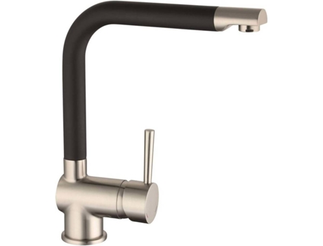 SCHÜTTE Grifo mezclador de fregadero RIO acero inoxidable negro mate