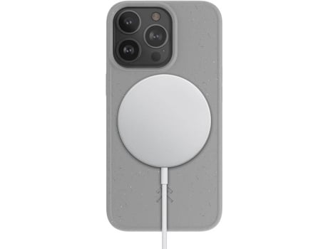 Funda iPhone 13 Pro WOODCESSORIES MagSafe Bio Gris