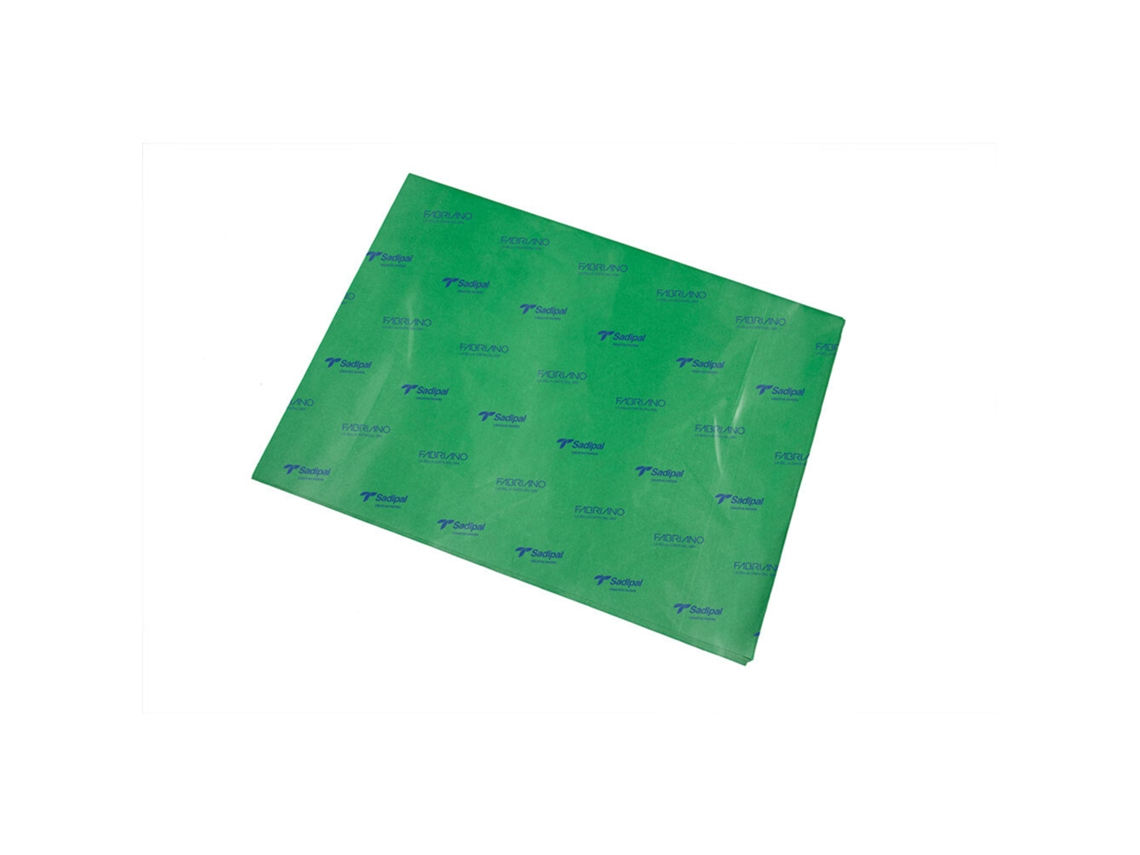 FABRIANO Papel de Seda 50 x 75 cm Verde Fuerte Pack de 26 Unidades