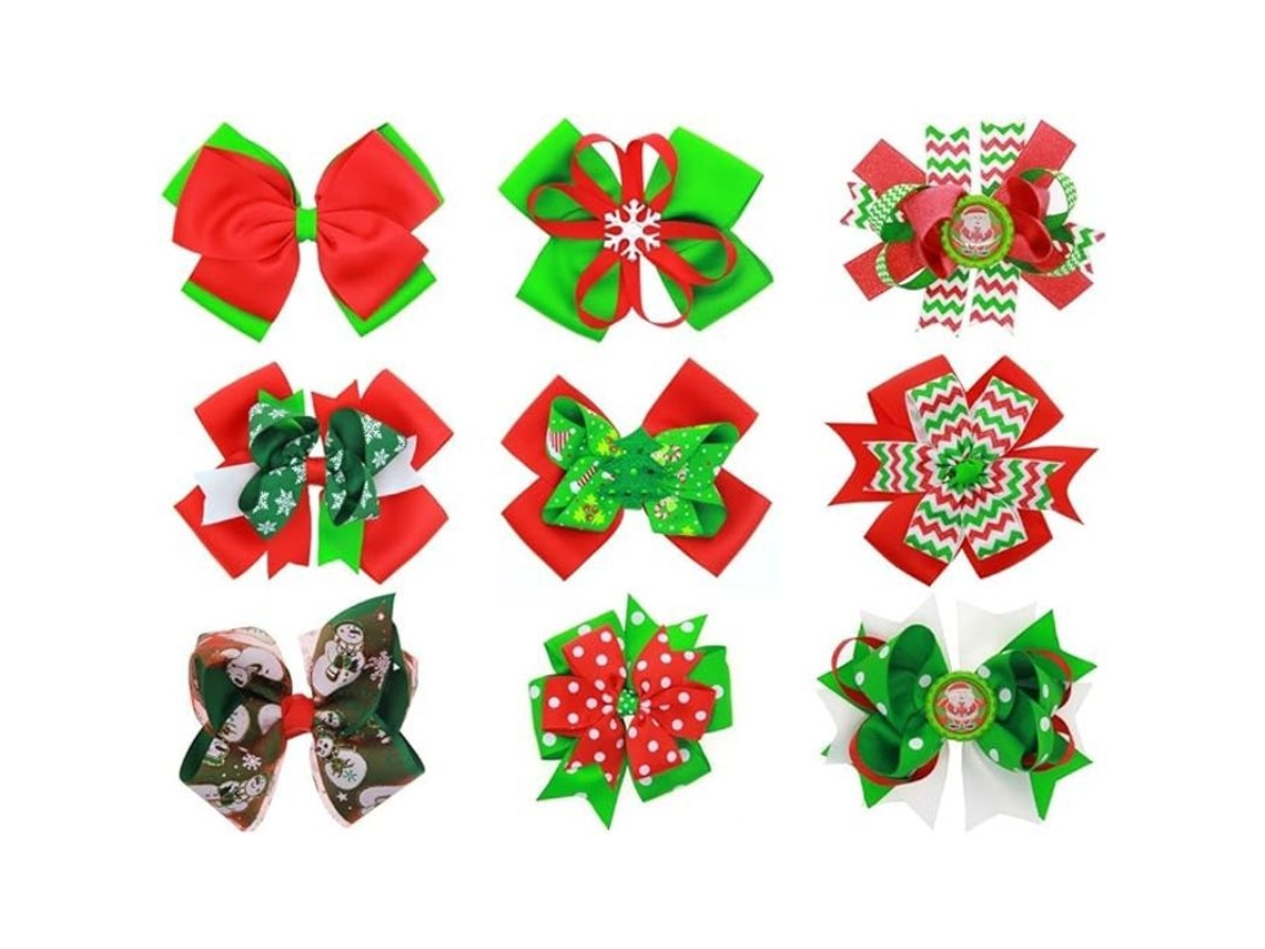 Conjunto De 9 Gomas Para El Pelo Con Dibujos Animados Para Niñas, Ideal Para Halloween Y Navidad. Accesorios Para Niñas.