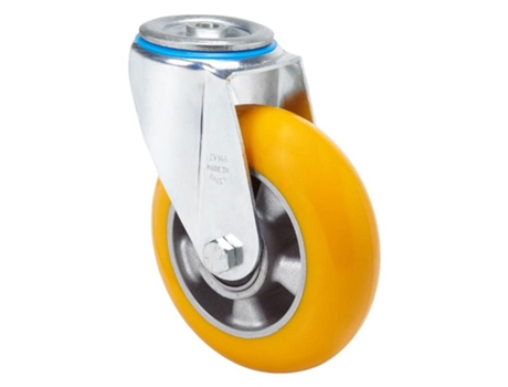 Rueda giratora agujero m12 20zv125-auab aluminio-poliur.naranja bolas balona ALEX