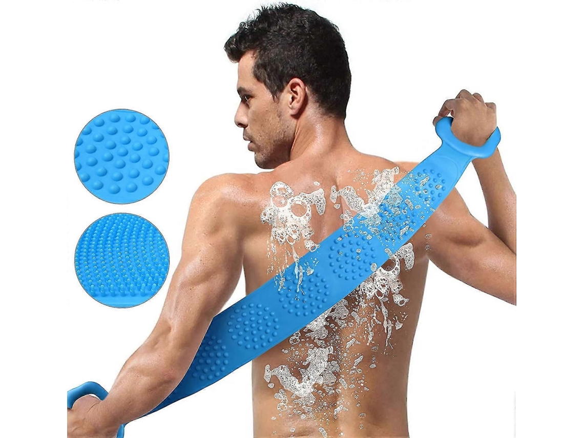 Cepillo De Espalda De Silicona Para Baño, Exfoliante Corporal Para Mujeres Y Hombres, Higiénico Y Duradero
