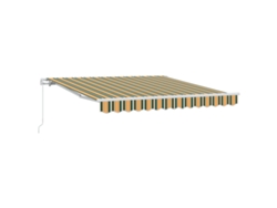 Toldo Retráctil Amarillo Y Verde Vidaxl Amarillo Poliéster