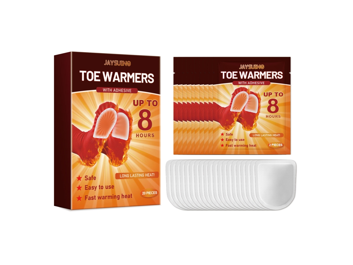 Almohadillas térmicas para pies, caja de 10 pares