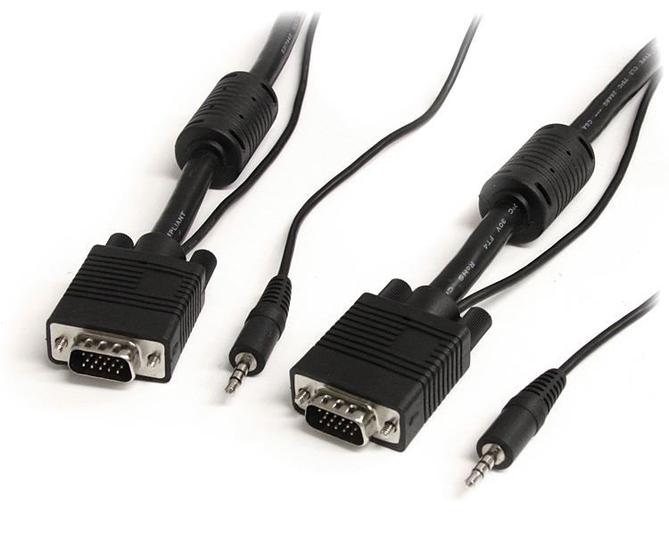Cable Adaptador de Vídeo STARTECH MXTHQMM2MA VGA 3.5mm 2m