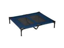 Tumbona Metálica Oxford Azul Para Perros, 92x76x18cm