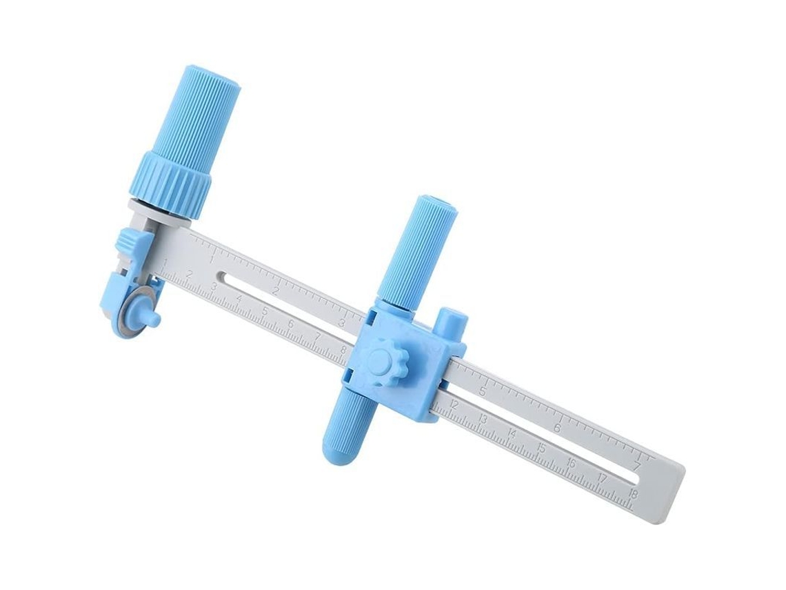 Línea De Circunferencia Ajustable Linjou, Herramienta De Corte Para Papel Y Telas, Cuchilla Afilada Y Segura.
