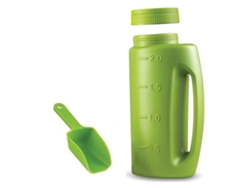 Botella De Fertilizante Ajustable Con Pala Para Jardín, 2 Litros, De Plástico Resistente Y Dispensador Manual.