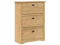 Maison Exclusive - Zapatero Bodo Marrón Miel 80 X 35 X 118 Cm Madera Contrachapada