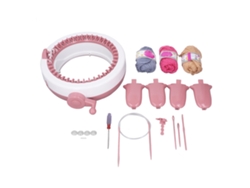 Máquina de tejer Ats con 40 agujas y llave de conversión para tejido tubular plano, máquina de tejer DIY para niños.
