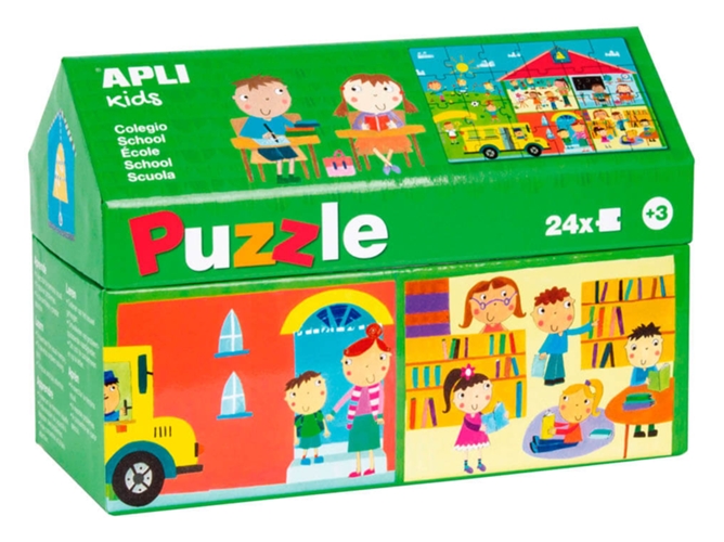 Puzzles APLI KIDS Casita El Cole (24 piezas)