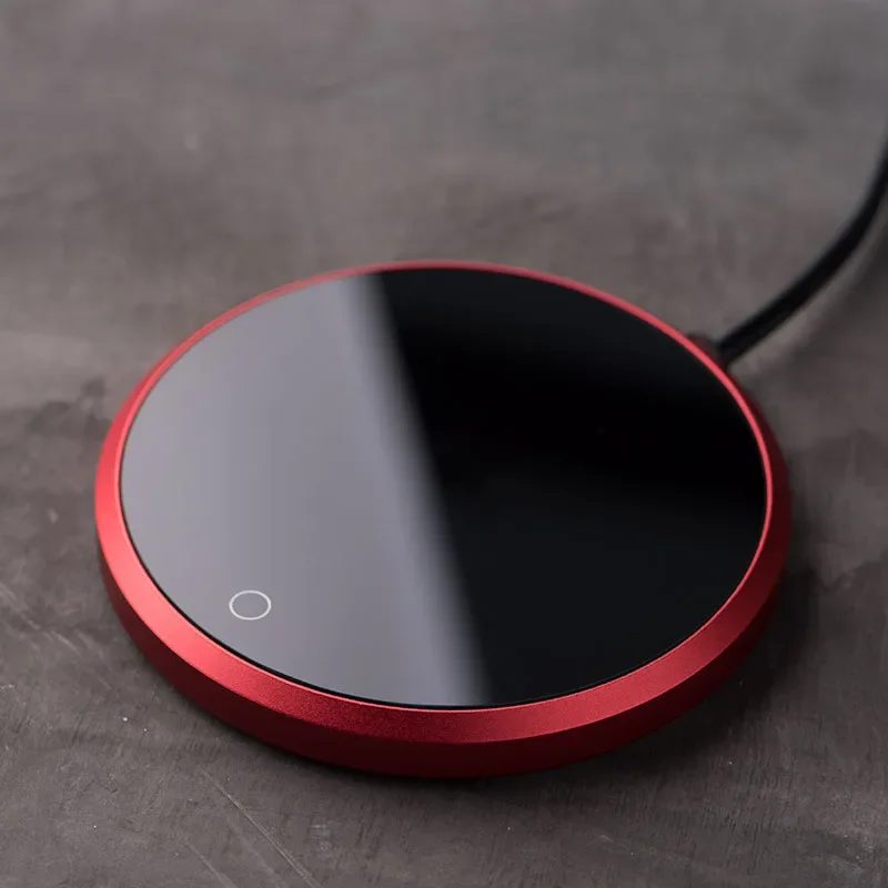 (rojo, Sin Taza) Calentador De Taza De Café Eléctrico Con Placa Calefactora, Apagado Automático Después De 8 Horas.