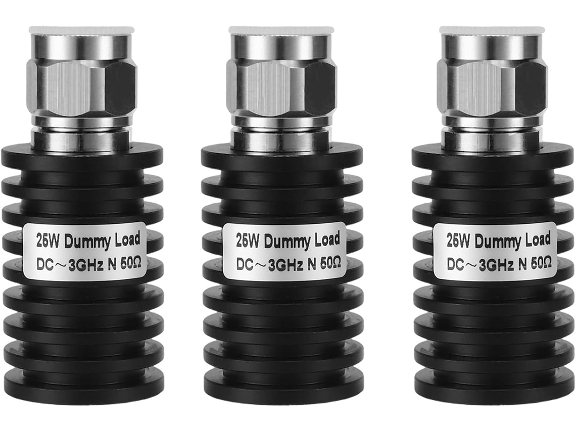 3 Conectores Coaxiales Macho De 25 W N 50 Ohmios Dc-3ghz, Enchufe De Carga Ficticio