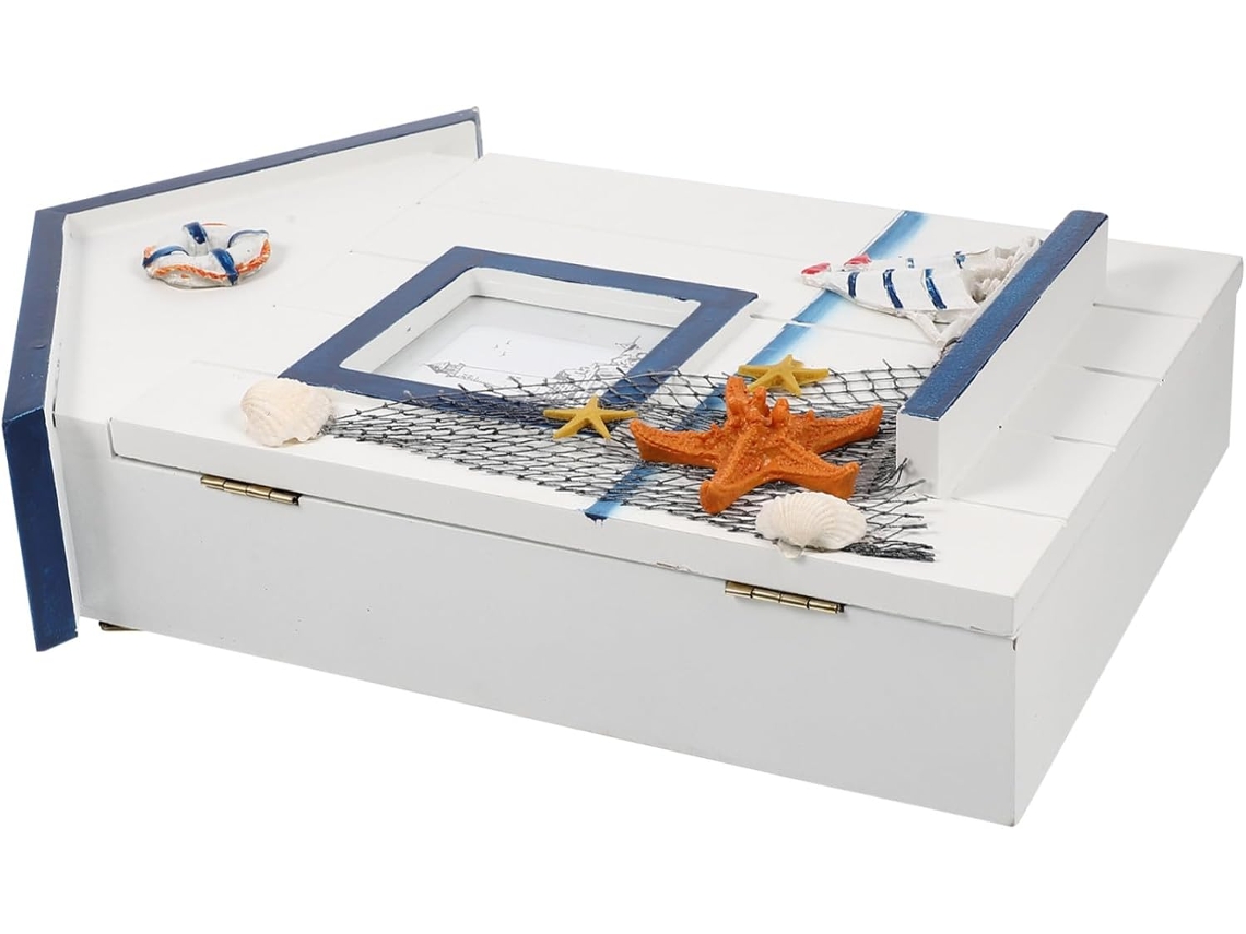 Caja Para Llaves De Pared De Estilo Mediterráneo, Con Forma De Casa, Almacenamiento Decorativo Para Llaves Y Objetos Pequeños.