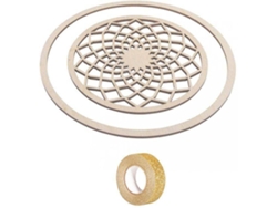 Discos RAYHER (Dorado - Madera - 13 cm)