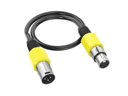 Cable de micrófono profesional de 3 pines, conector macho a hembra, para micrófonos, mezcladores, altavoces y accesorios - Amarillo LALAMOLI