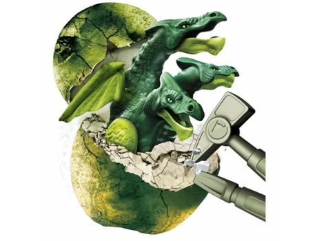 Dragón BABY BORN Legendary egg - Dragon has three heads Verde