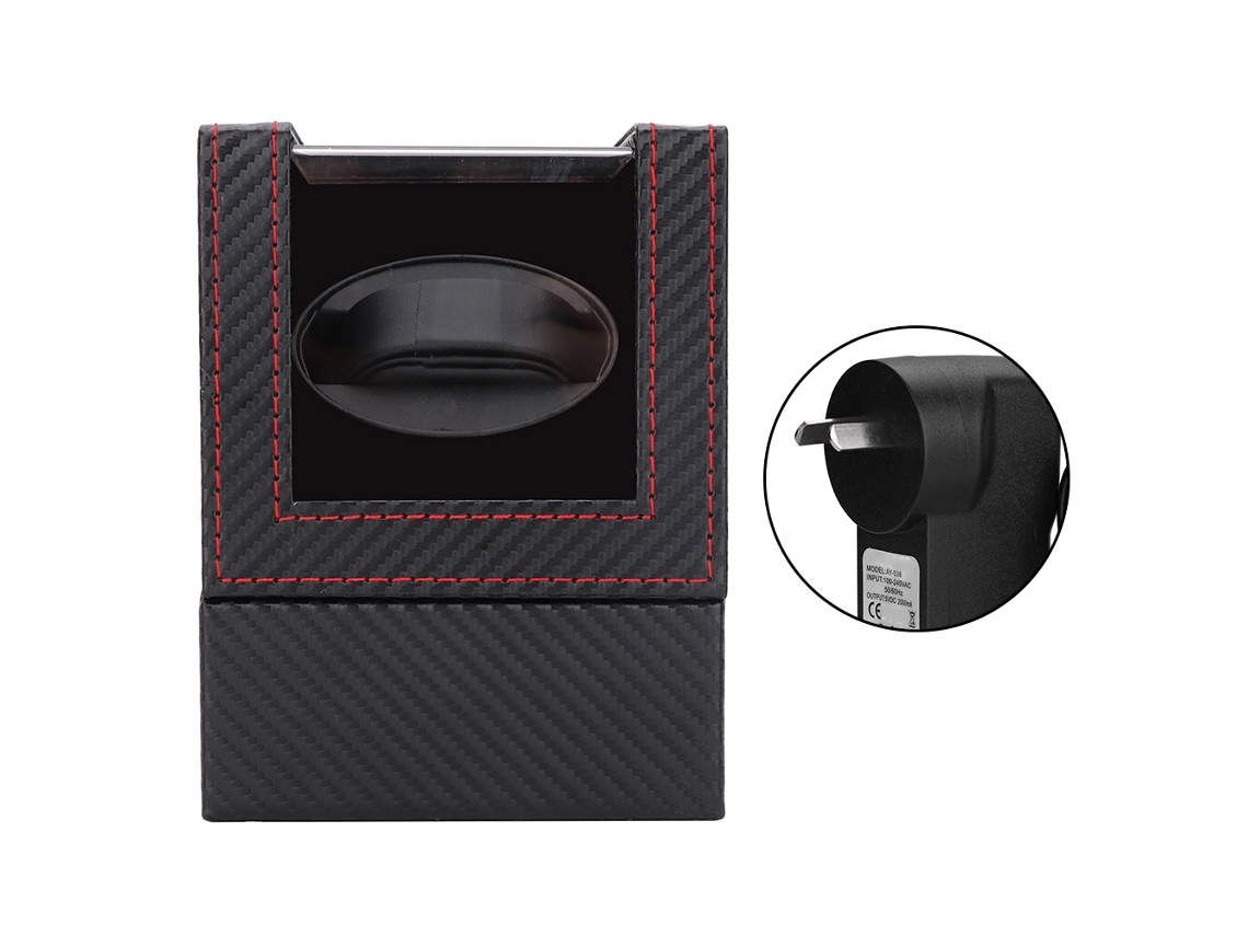 Caja De Cuerda Automática Para Mini Reloj Mecánico Single 1+0 Con Cristal Acrílico