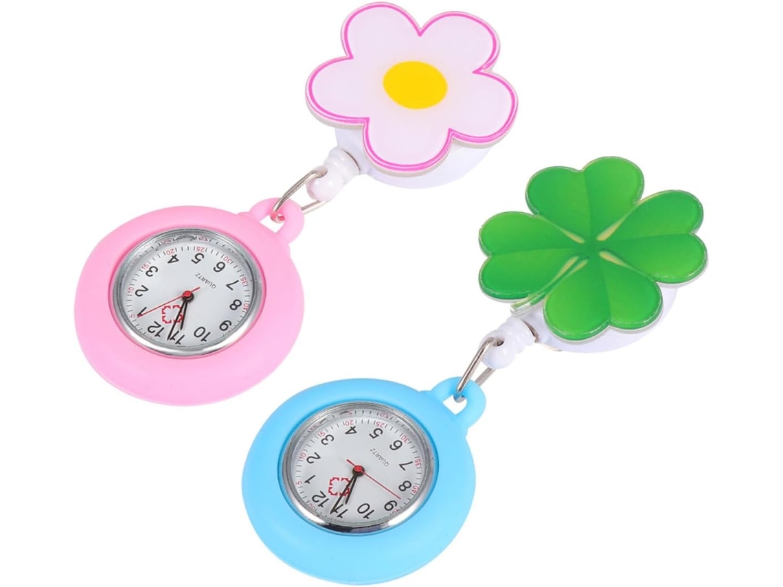 Relojes Bolsillo Retráctiles Enfermeras Reloj Portátil Sistema Extracción Conveniente Monitoreo Médico