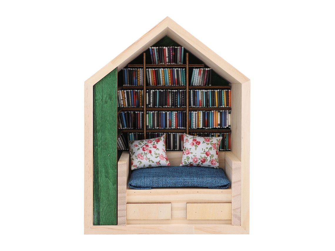 Estantería Decorativa Miniatura Hecha A Mano Para Combatir La Ansiedad En El Hogar Y La Oficina.