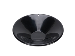 Cubeta De Oro De Abs Negro De 25 Cm (10 Pulgadas), Ligera Y Duradera, Para La Prospección De Oro Y Minerales Aluviales.