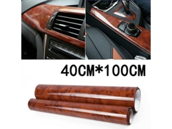 1 Pegatina De Vinilo Para Coche De 40x100cm Con Textura De Madera Brillante, Película Adhesiva Para Interior Y Exterior Trx Marrón