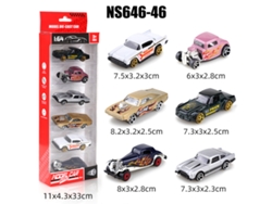 Coches deslizantes en miniatura a escala 1/64, juguetes infantiles MDUG (6 coches)