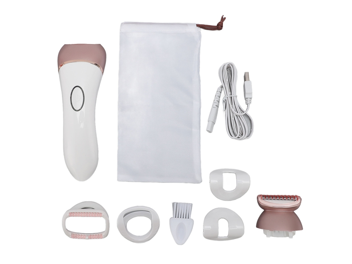 Depilador Eléctrico Para Mujer 2 En 1 Recargable Lavable Con Pantalla Lcd 600mah