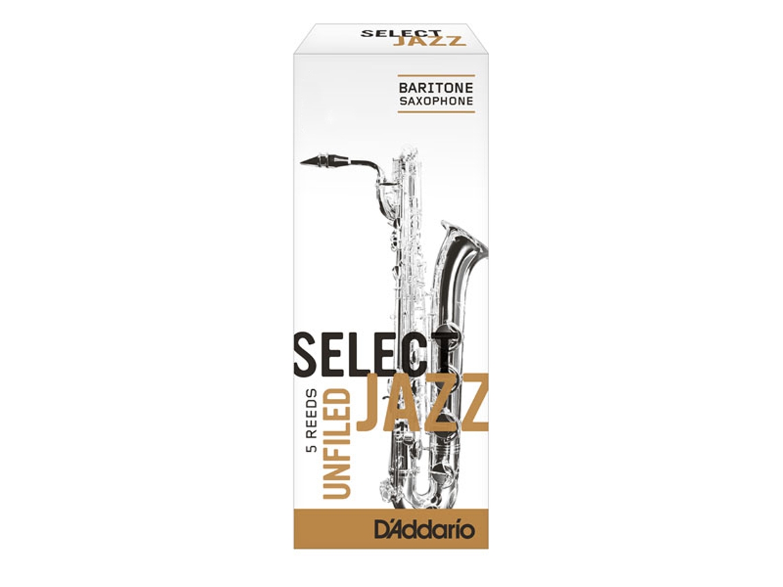 D'ADDARIO select jazz unfiled saxofone baritono 4 hard (5 un)