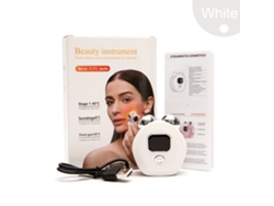 Masajeador facial de rodillos con vibraciones de microcorriente para reafirmar y tensar la piel Csyy (blanco)