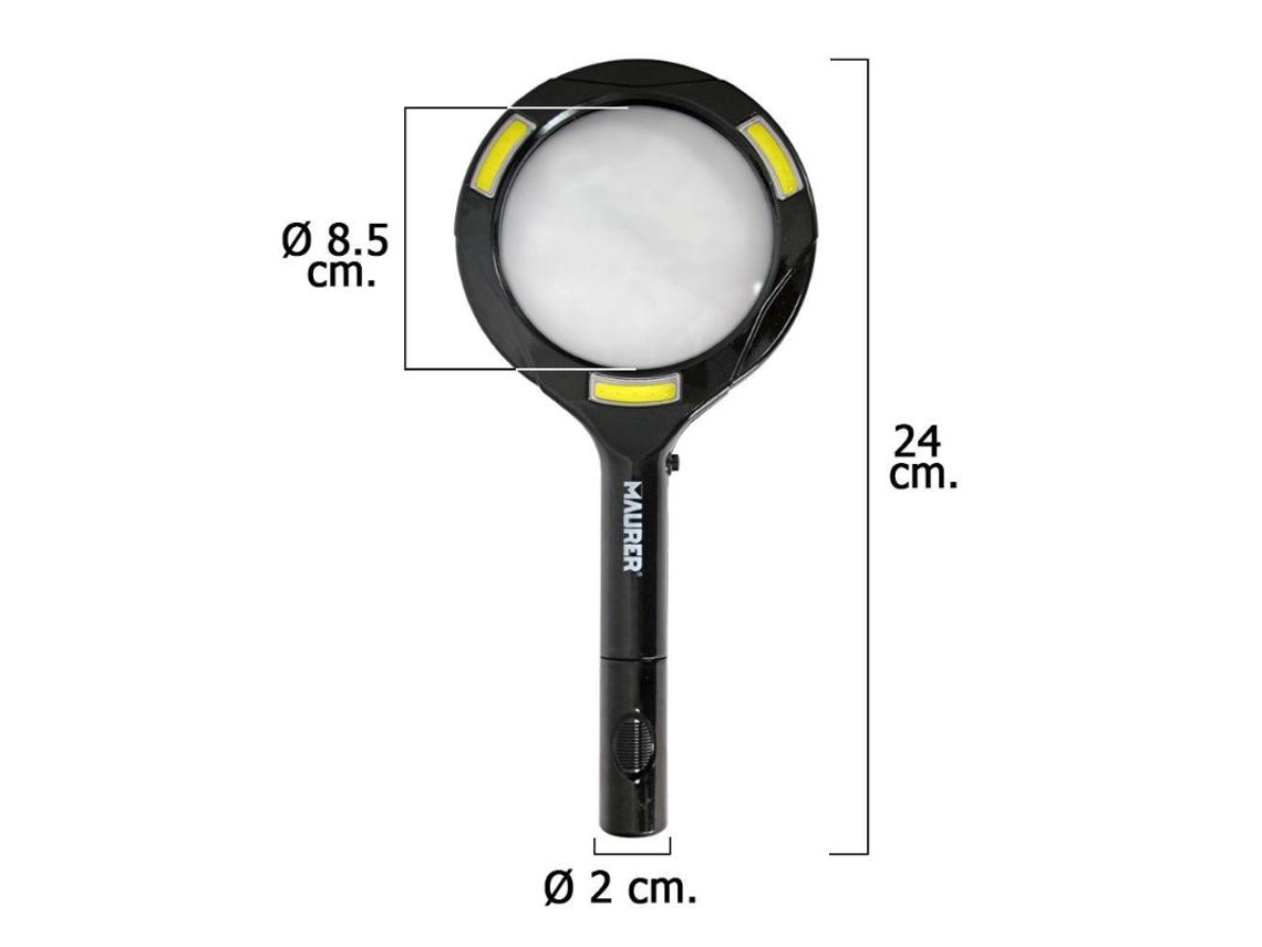 Lupa con led 2,5 aumentos