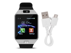 Reloj Inteligente Con Ranuras Para Tarjetas Sim Y Tf, Bluetooth, Para Iphone Y Android, Color Plata Y Negro