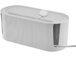 Caja Organizadora De Cables De Escritorio – Carcasa A Prueba De Polvo, Soporte Para Enchufes