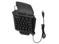 Teclado Mecânico Unimanual Para Jogos 35 Teclas Com Retroiluminação Led Usb Fio Portátil G92
