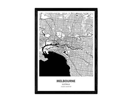 Poster NACNIC Mapa de Melbourne Australia (A3)