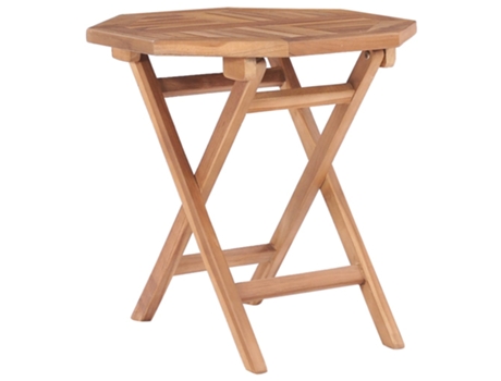 MAISON EXCLUSIVE Mesa de jardín plegable madera maciza de teca 45x45x45 cm
