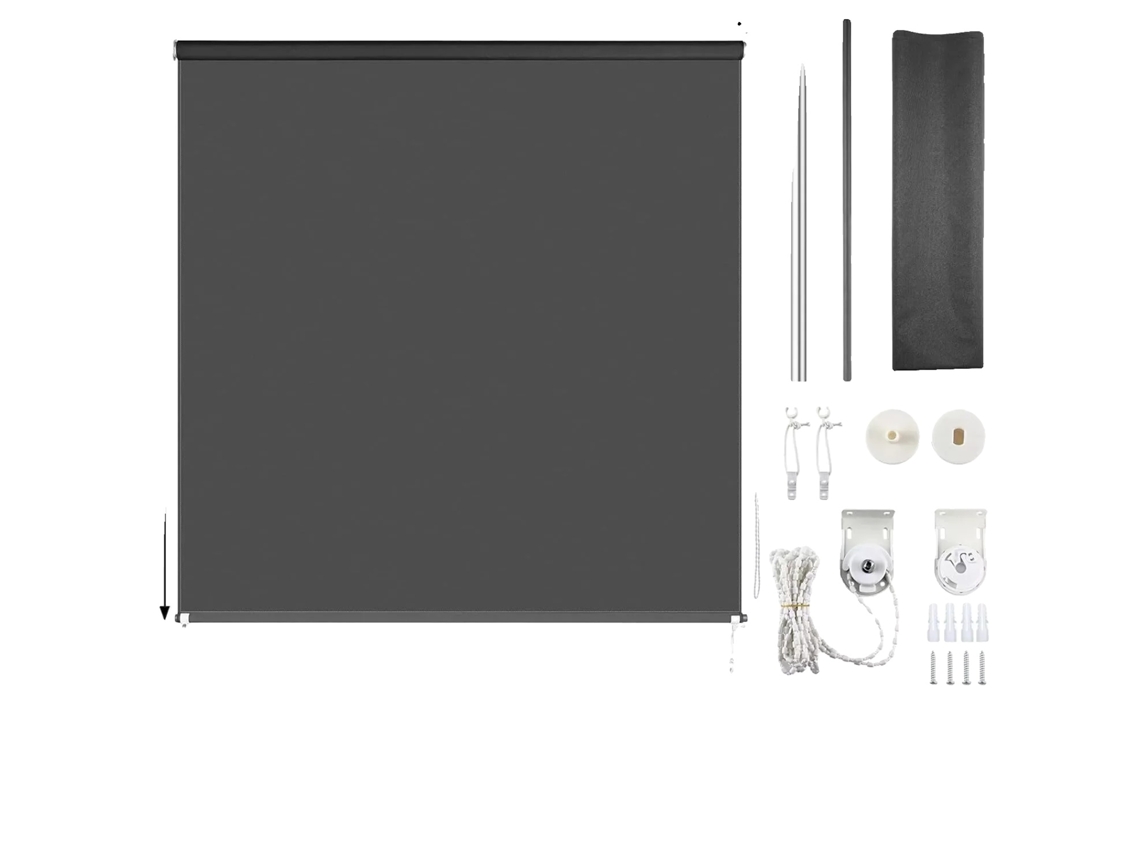 Persianas enrollables opacas, protección UV, aislamiento térmico, 140 x 240 cm, OEM